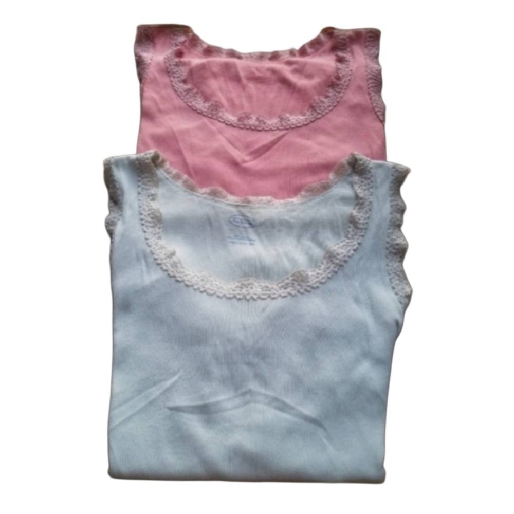 Vintage Ribbed LaceTalbots Tank Tops